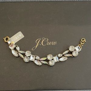 J Crew mixed crystal bracelet